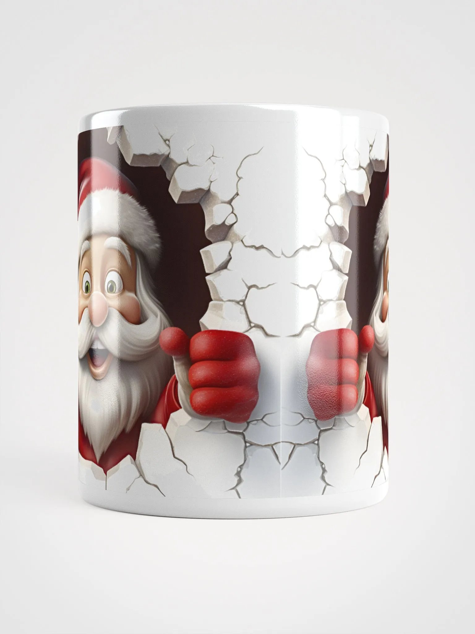 Santa's Big Break 3D Christmas Mug - Double the Ho-Ho-Ho! product image (5)
