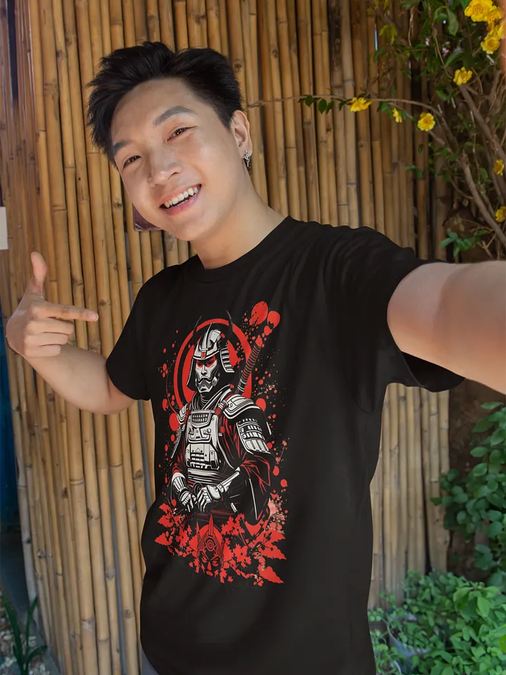 Techwear Samurai Tee: Robot Warrior Graphic T-Shirt product image (1)