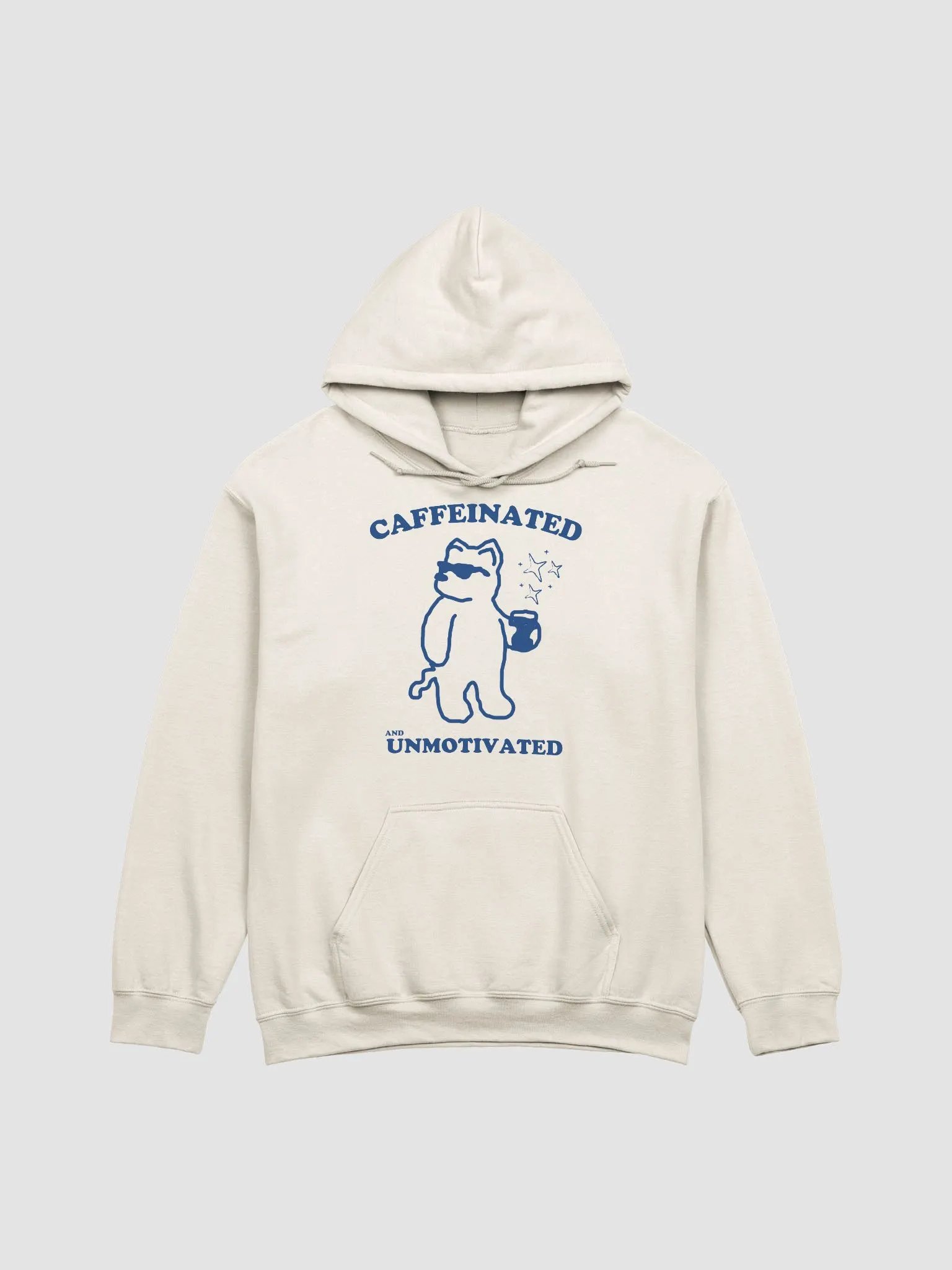 Caffeinated and unmotivated Hoodie product image (1)