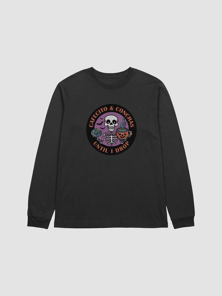 Cafecito and Conchas Halloween Skeleton Supersoft Long Sleeve Slimmer Fit Shirt product image (1)