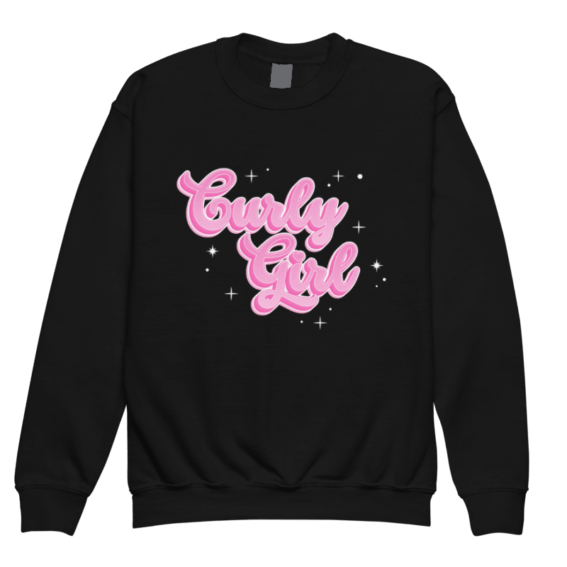 Barbie Pink Curly Girl Crewneck kids) product image (1)