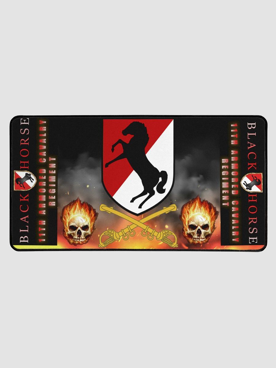 11th Armored Cavalry Black Horse Desk Mat 31.5