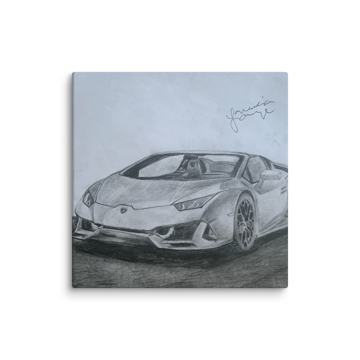 Sleek Speedster Sketch Canvas product image (1)