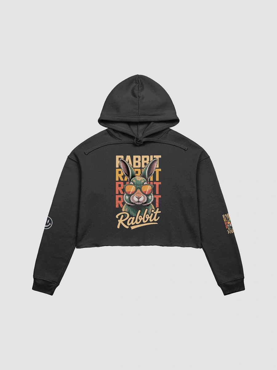 Rabbit Vibes Sunglasses Crop Hoodie product image (3)