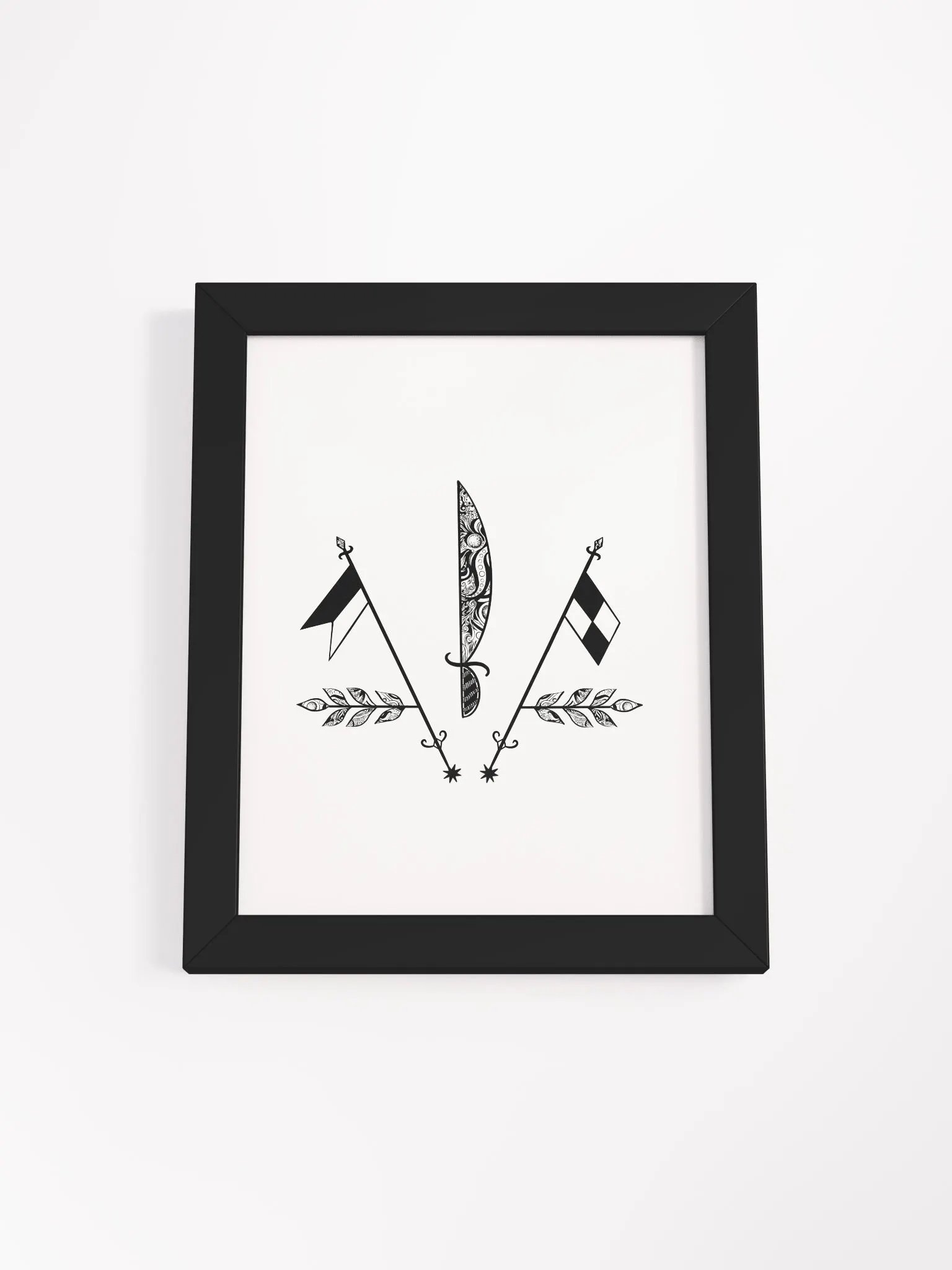 Frame with Ogou Sen Jacques vèvè product image (1)