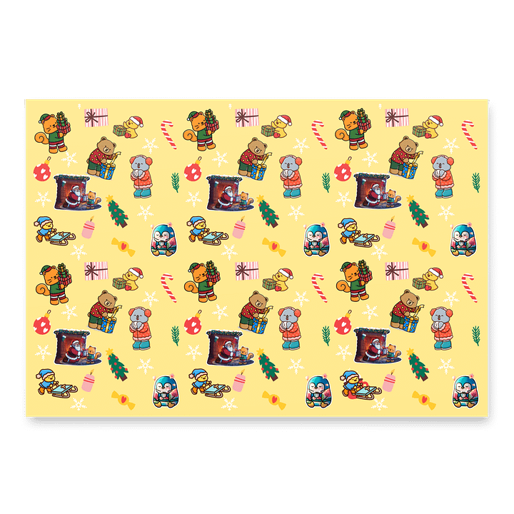 Snuggly Friends - Gift Wrapping Paper product image (2)