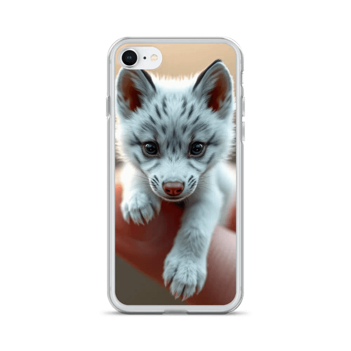 Tiny Wolf on a Finger Clear iPhone® Case product image (24)