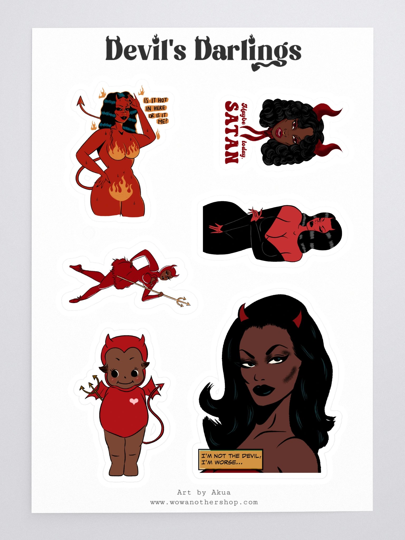 Devil's Darlings Sticker Sheet product image (3)