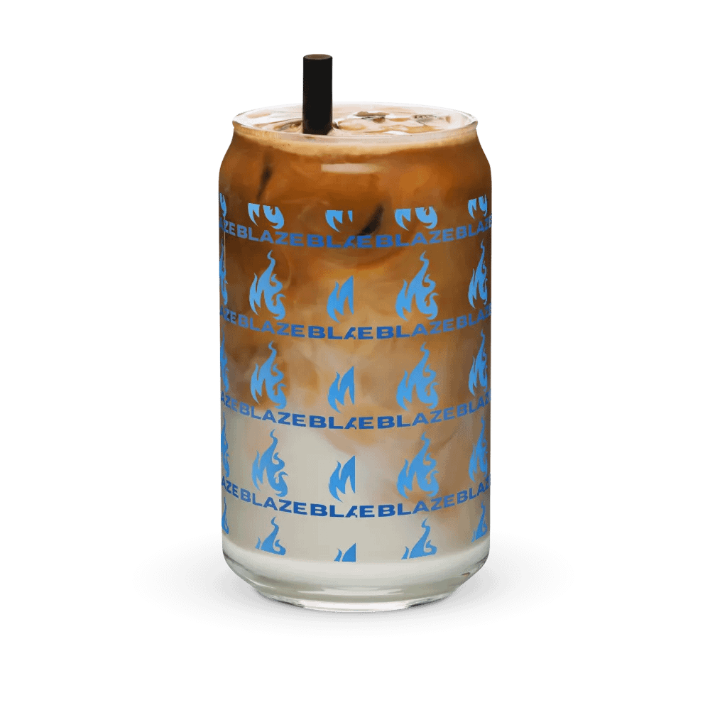 blaze logo glass cup product image (41)