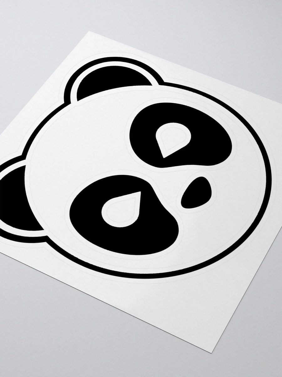Black Logo Clear Panda Sticker product image (3)