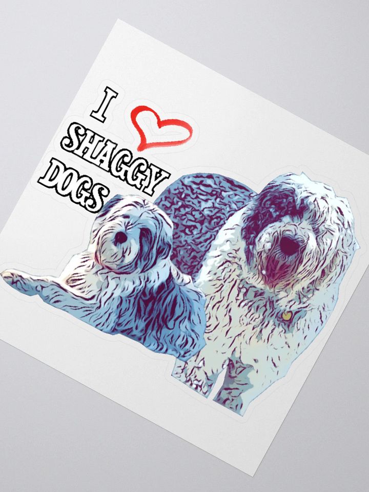 Shaggy Dog Love Sticker product image (2)