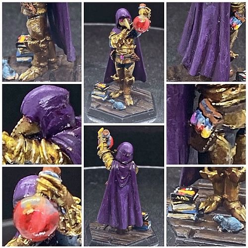 Now it’s finally gone to its intended owner, I can share this @heroforgeminis custom mini I designed and painted in 2022