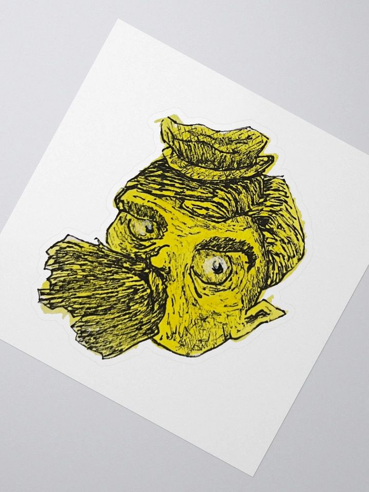 Watercolour Blobs Sticker- Lemon Yellow Hue product image (2)