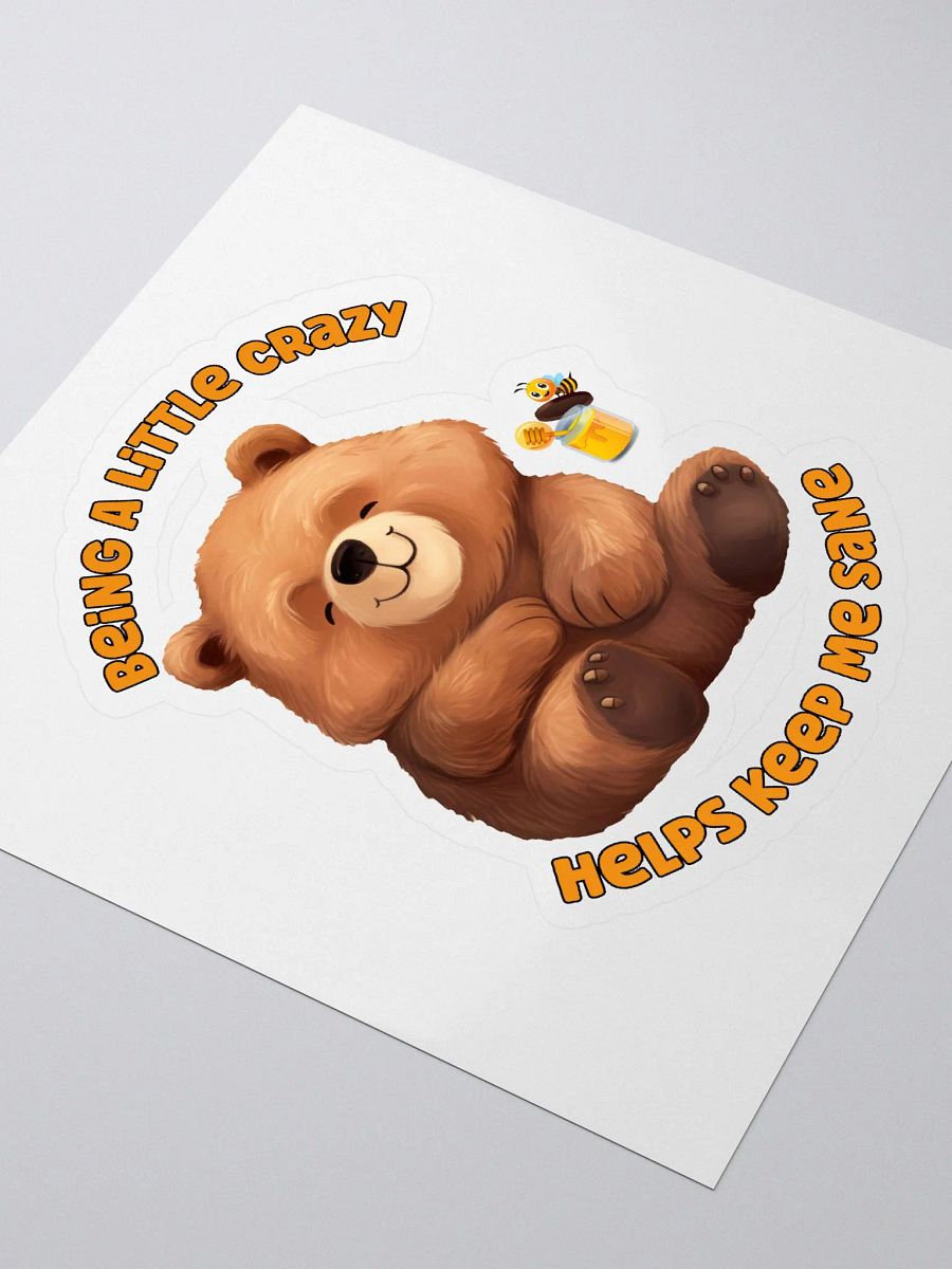 Crazy Bear Kiss Cut Stickers product image (3)