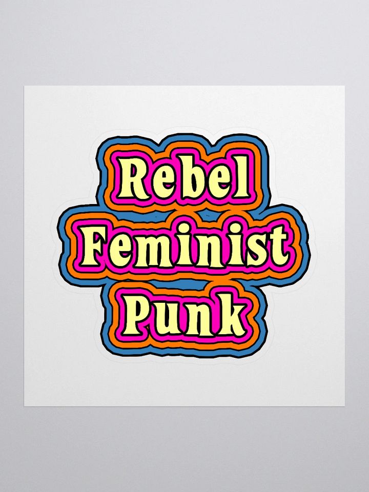 Rebel Feminist Punk Sticker product image (1)