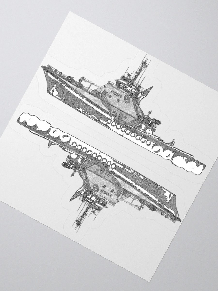 1 Foss Tugboat Sketch Kiss Cut Stickers product image (7)