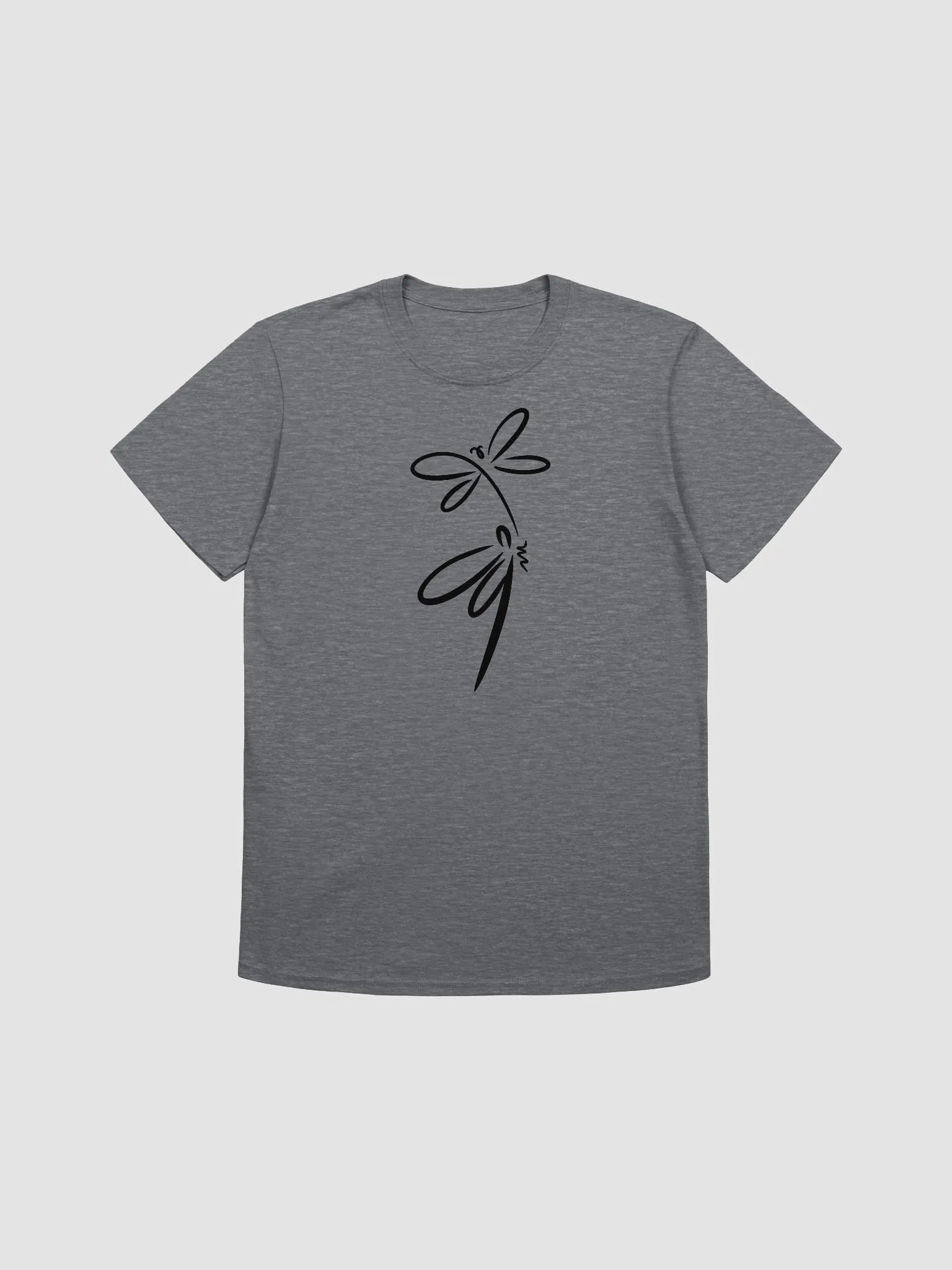 T shirt with stylish dragonfly design. Minimilist style product image (2)