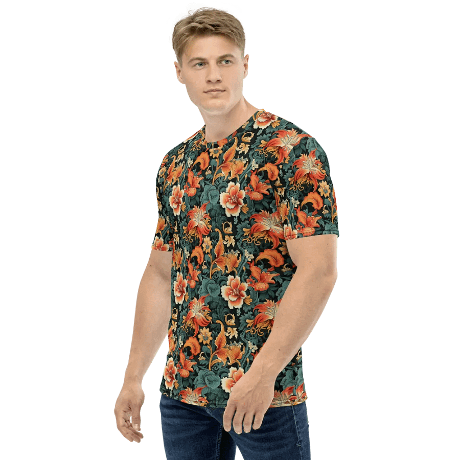 Sunset Flowers | Crew Neck T-Shirt product image (3)