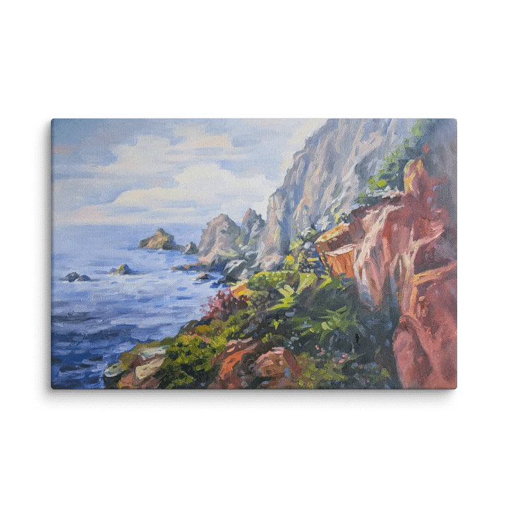 Cliffs and the Sea-Oil Painting Canvas Print product image (2)