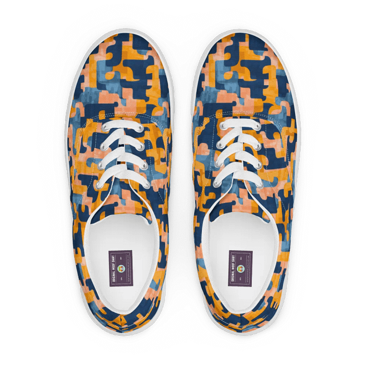 Flowing Shapes | Men's Lace-Up Canvas Shoes product image (1)