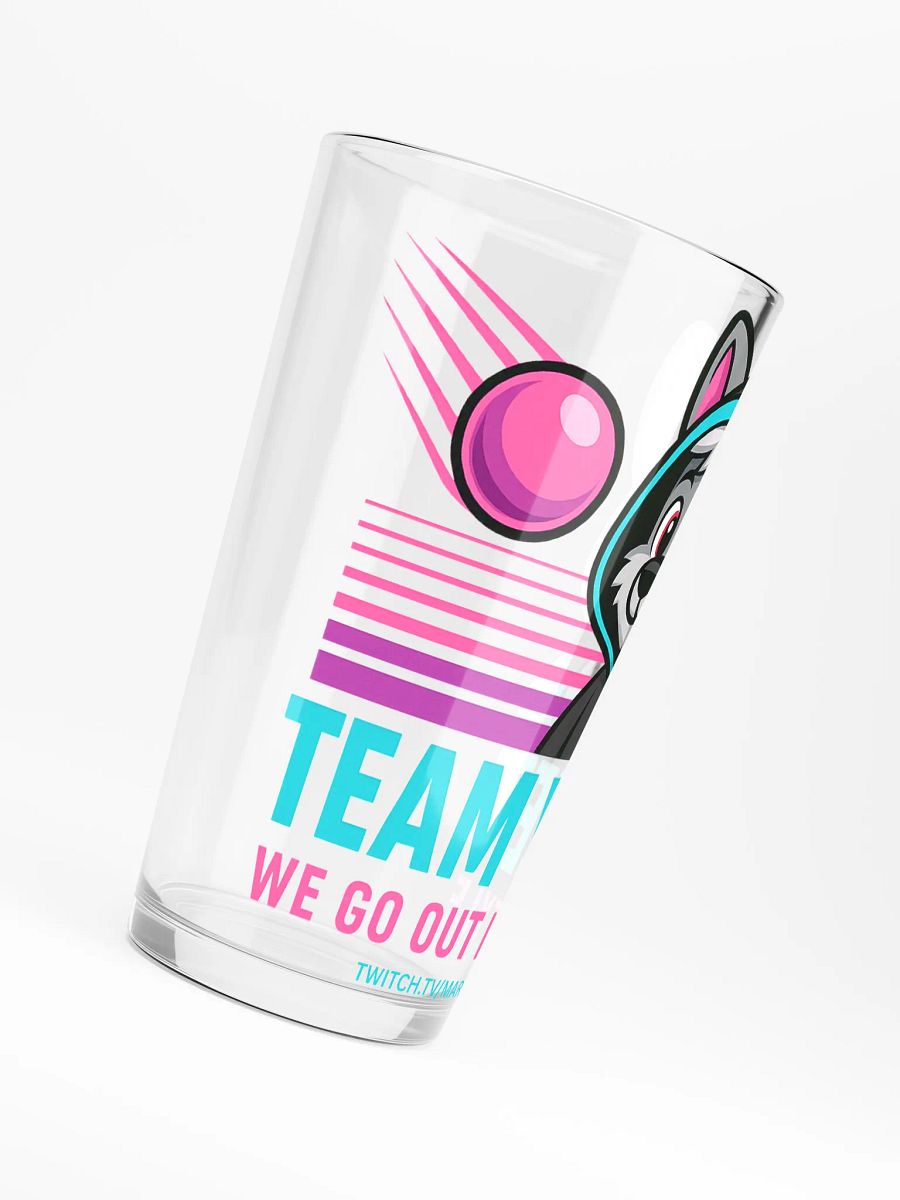 "TEAM YEET" PINT GLASS – Official Stream Mascot Edition product image (6)