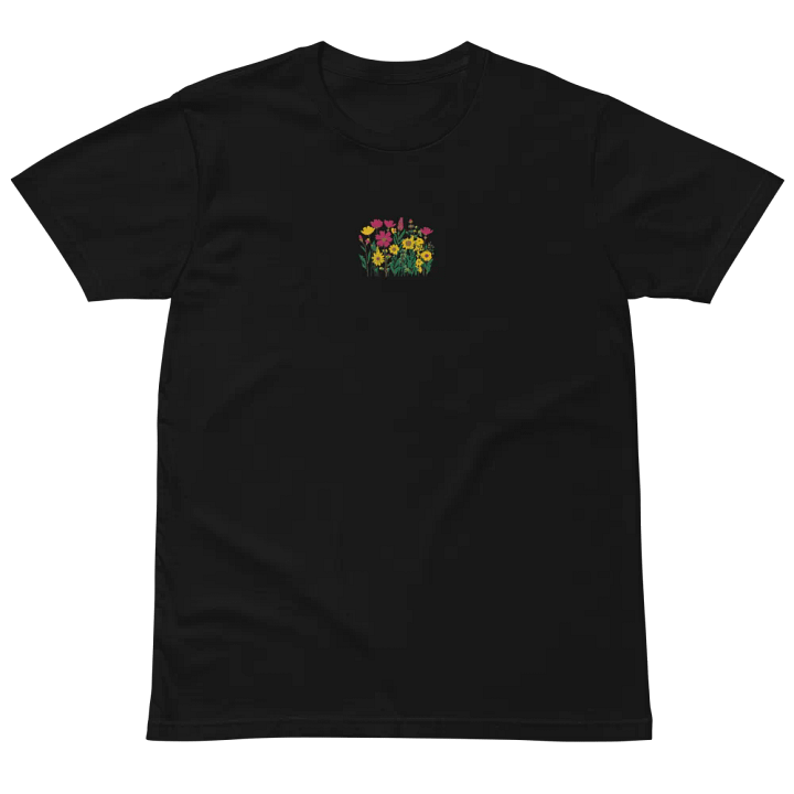 floral field embroidered t-shirt product image (2)