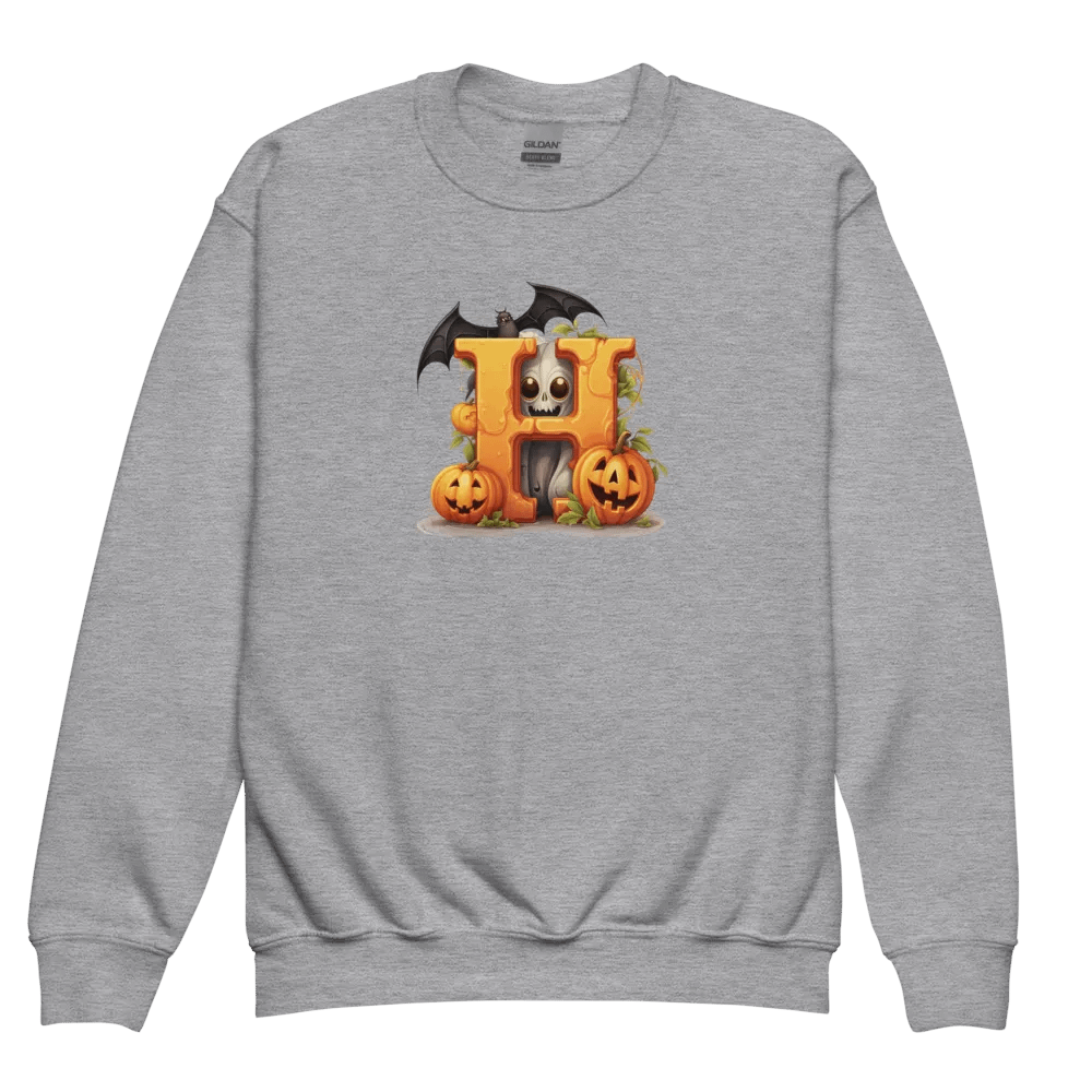 Cute Halloween Monogram Letter H Sweatshirt product image (3)