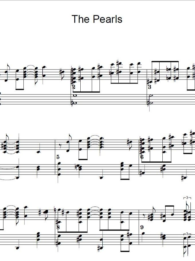 The Pearls - Piano sheet music product image (1)