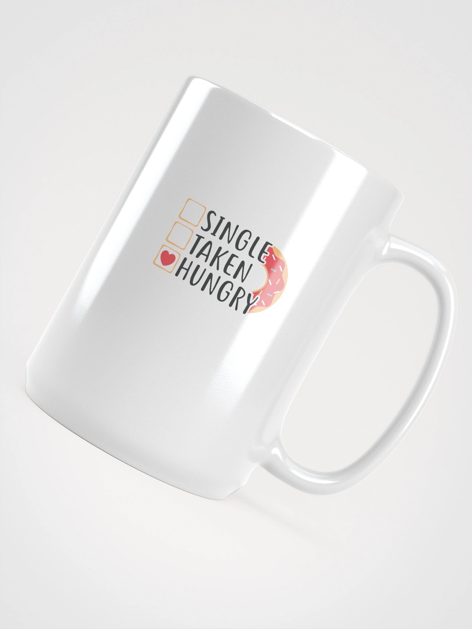 Single. Taken. Hungry. Mug – Donut Edition product image (4)