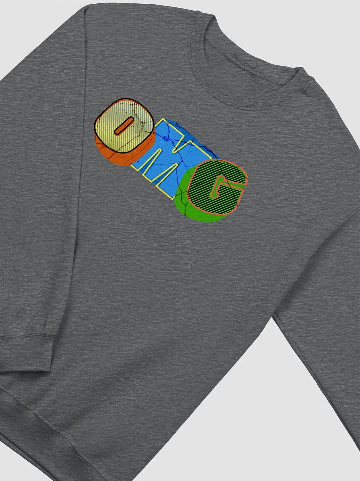 OMG Colorful Letter Trio Crewneck Sweatshirt product image (4)