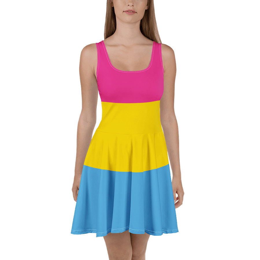Pansexual Pride Flag Skater Dress product image (2)