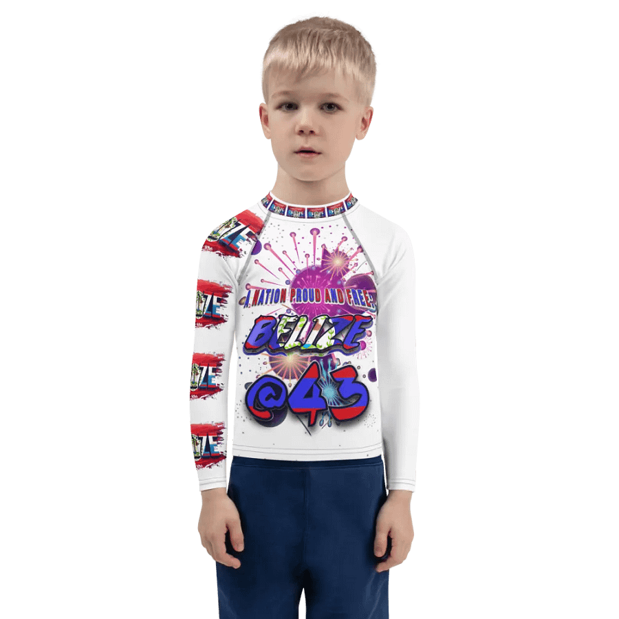 Belize Independence Kids Rash Guard product image (11)