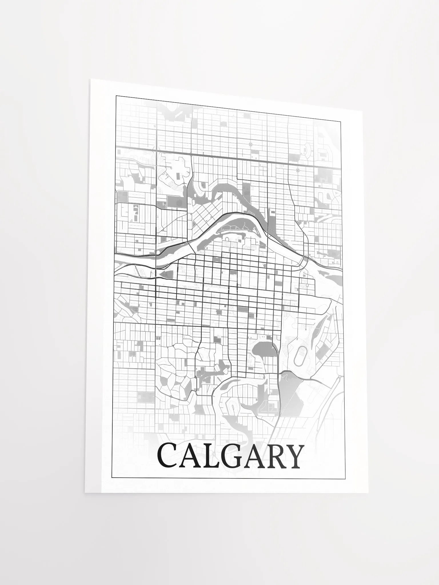 Calgary, Canada, city map print product image (13)