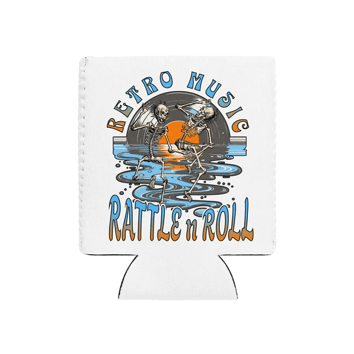 Retro Music Rattle n Roll Can Cooler product image (1)