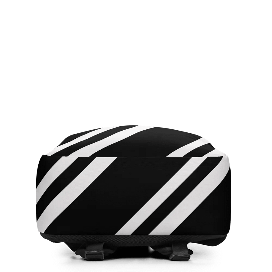 Striped Noir Minimalist Backpack product image (2)