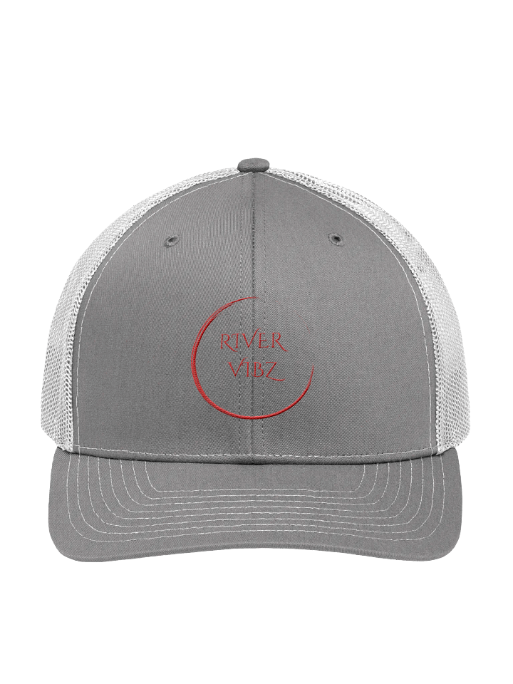 Faded Red Circle River Vibz Trucker Hat product image (3)