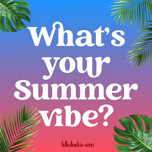 What's your summer vibe?

Are you a light and breezy, zen kind of girl or do you prefer retro denim shorts and converse?

Wha...