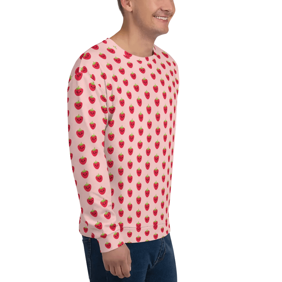 Smiley Happy Strawberry Sweatshirt product image (6)