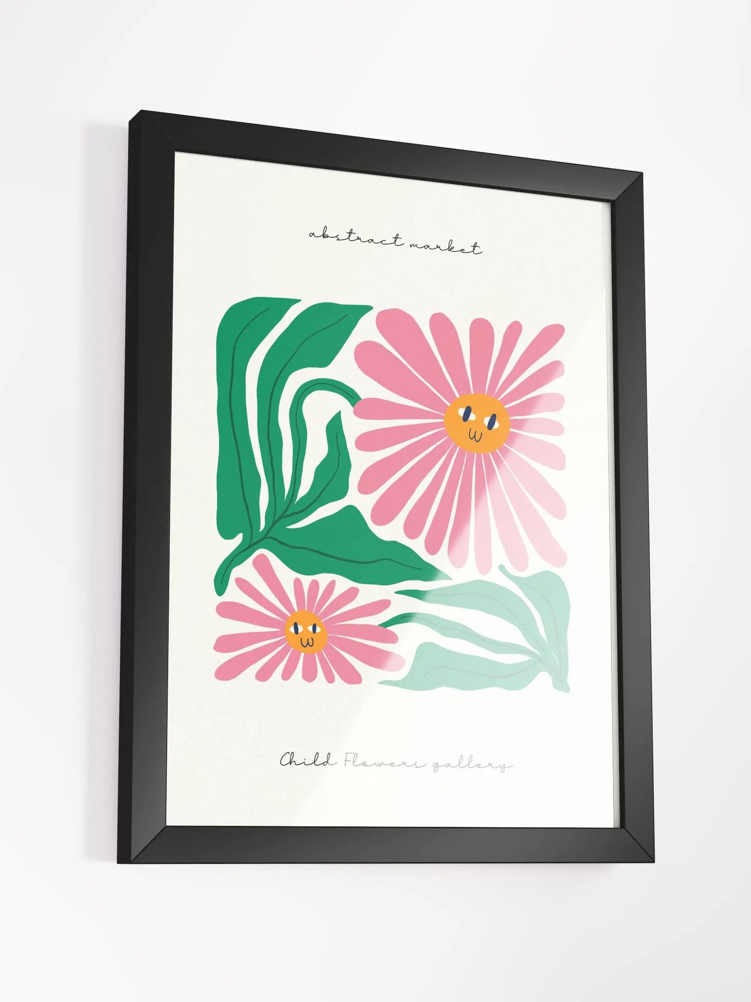 Smiling flowers made the garden glow - Framed Poster product image (3)