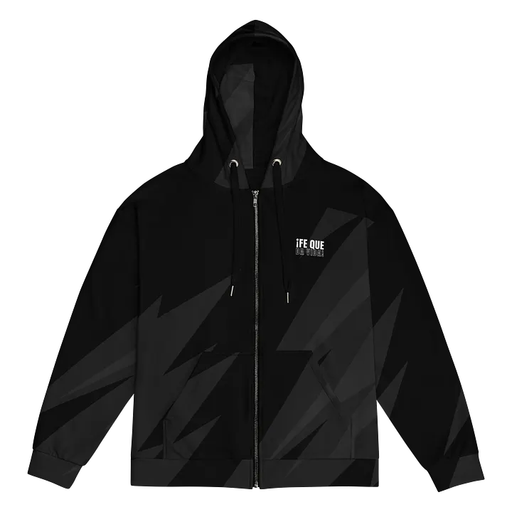 Sudadera unisex con cremallera y estampado | Fe que da vida product image (1)