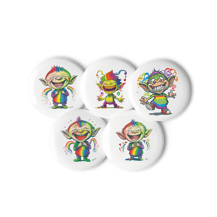 Rainbow Imp Characters Set of Pins (5) product image (3)