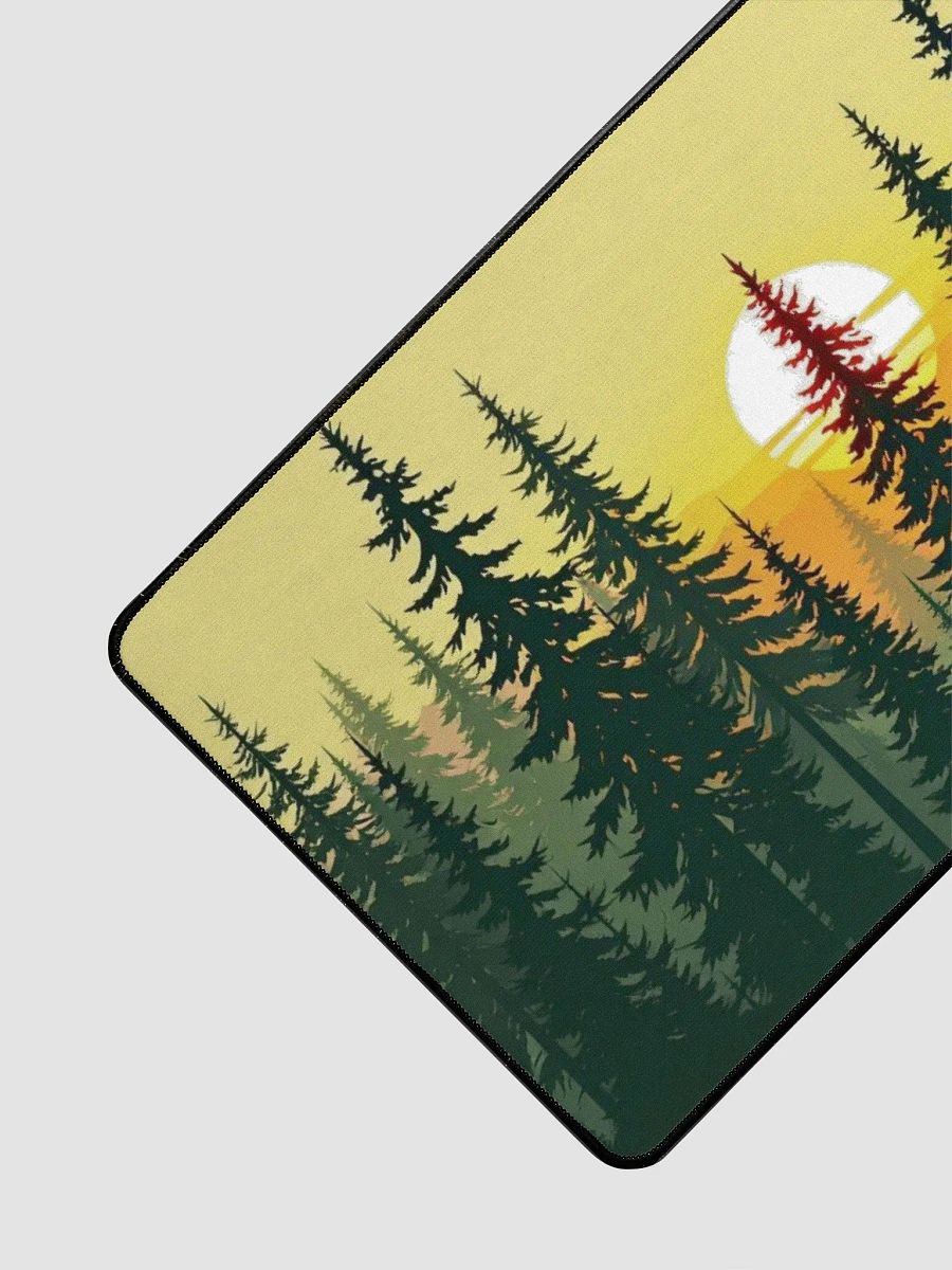 Forest Sunset Desk Mat - Silhouette Trees Nature Scene product image (3)