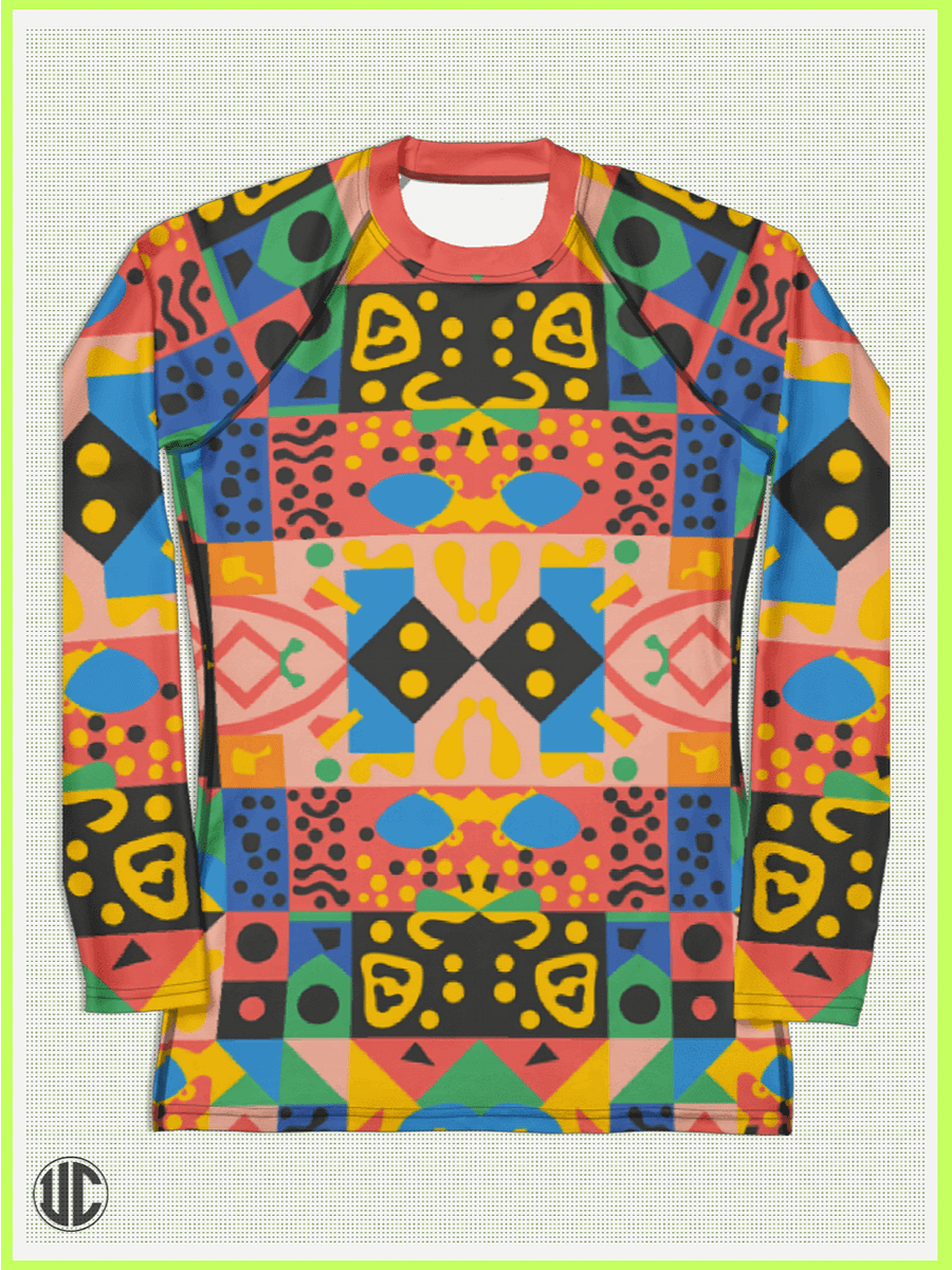 Vivid Memphis Style - Women's Rash Guard product image (6)