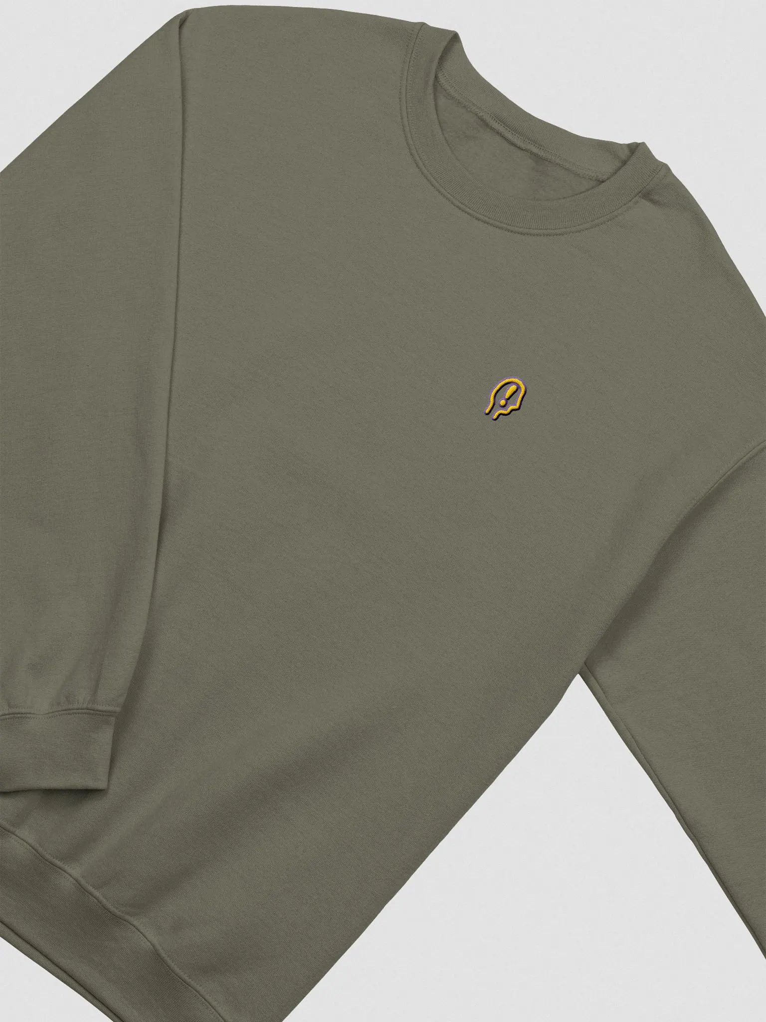 EXCLAIMING MENTALLY (L.C. tulip design) embroidered crewneck product image (21)