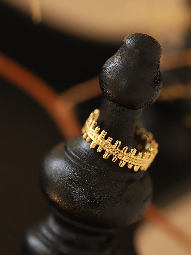 Boho Crown Adjustable Ring | 18K Gold Plated product image (3)