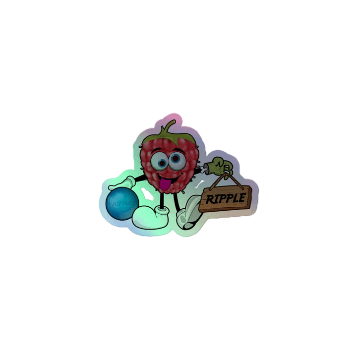 Ripple Logo Holographic Sticker Sheet product image (1)