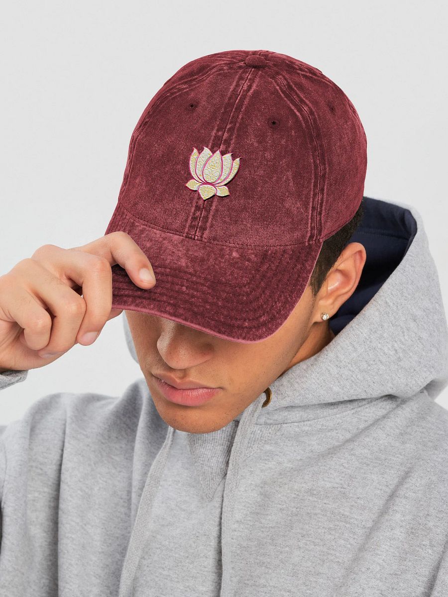 Golden Lotus Vintage Dad Hat product image (7)