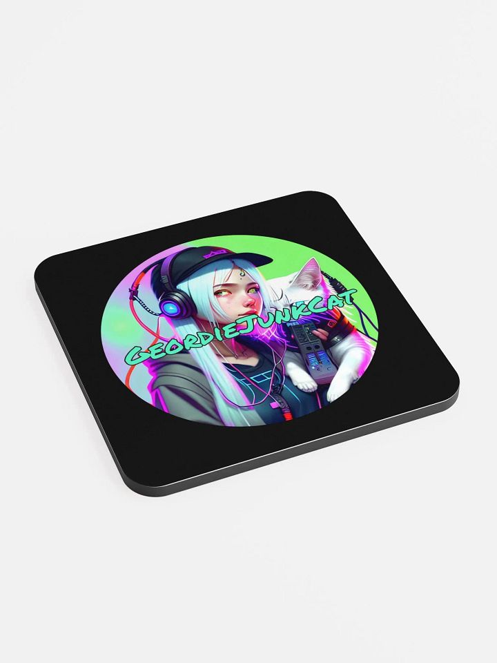 NEON THREE Drink Coaster (3.74″x 3.74″, US and EU Shipping) product image (2)