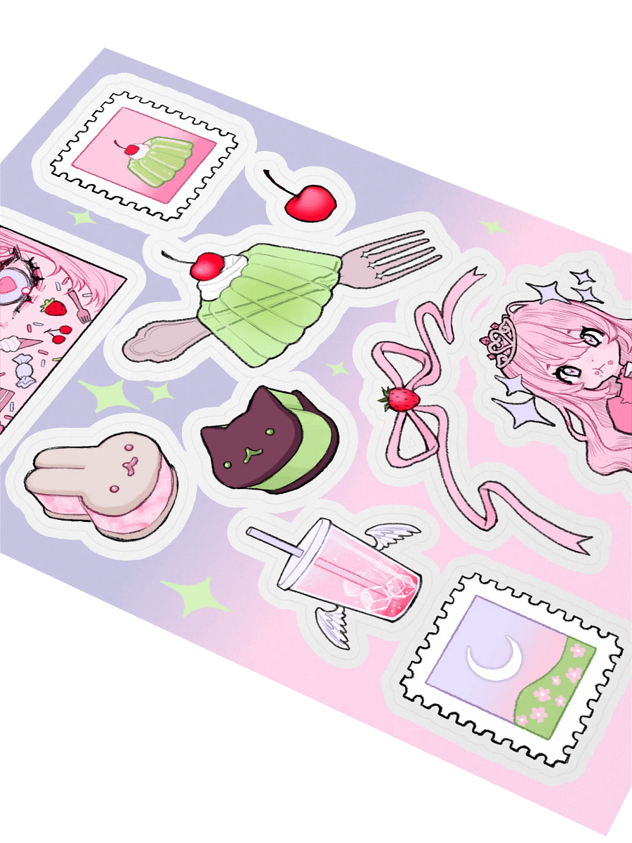 princess of sugar // sticker sheet product image (3)
