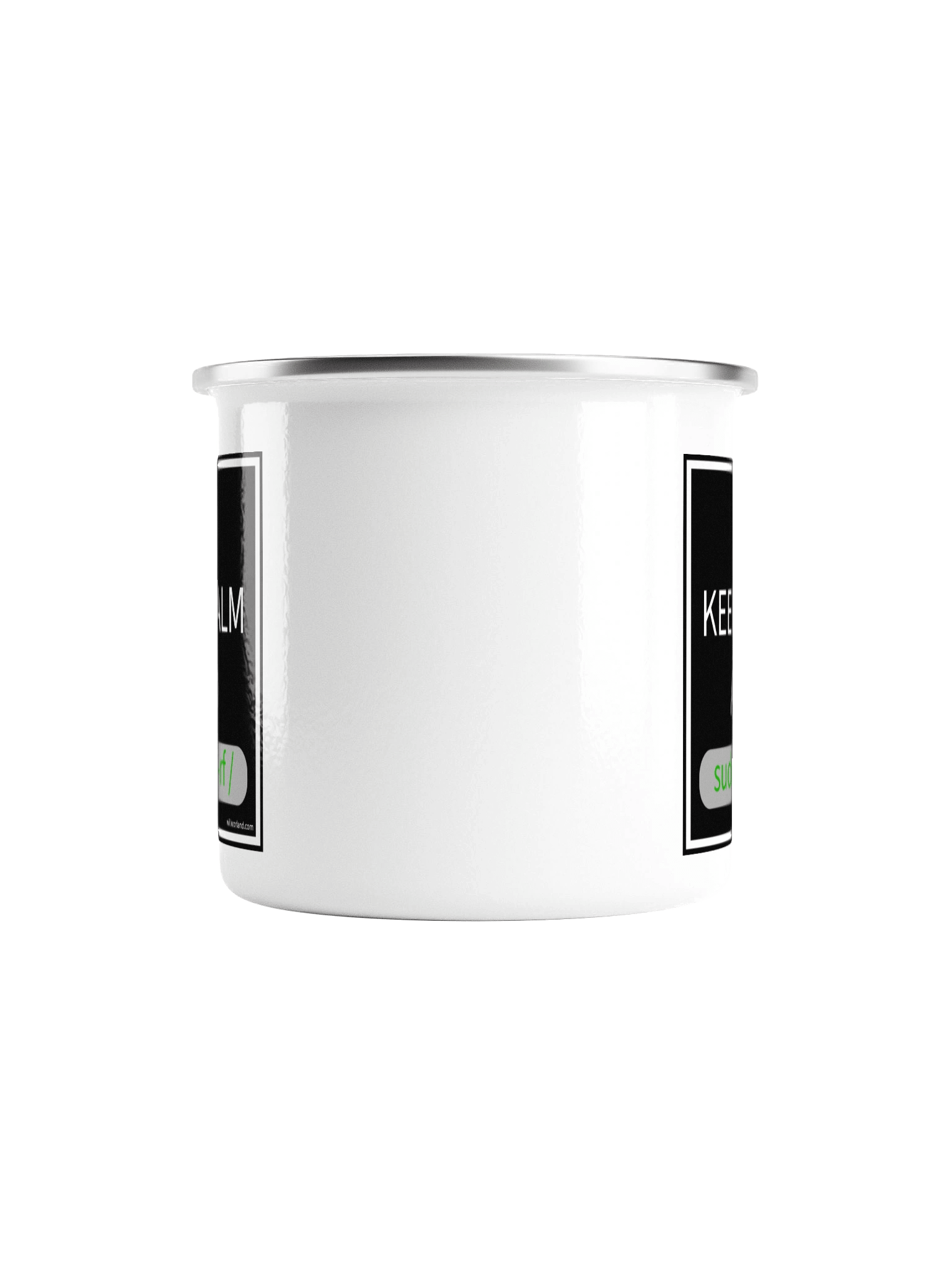 Keep Calm and sudo rm -rf / (Enamel Camp Mug) product image (2)